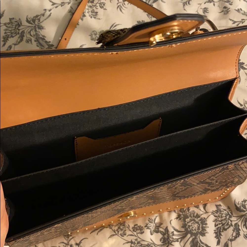 Topshop Suri Snake Print Shoulder Bag - Picture 4 of 5